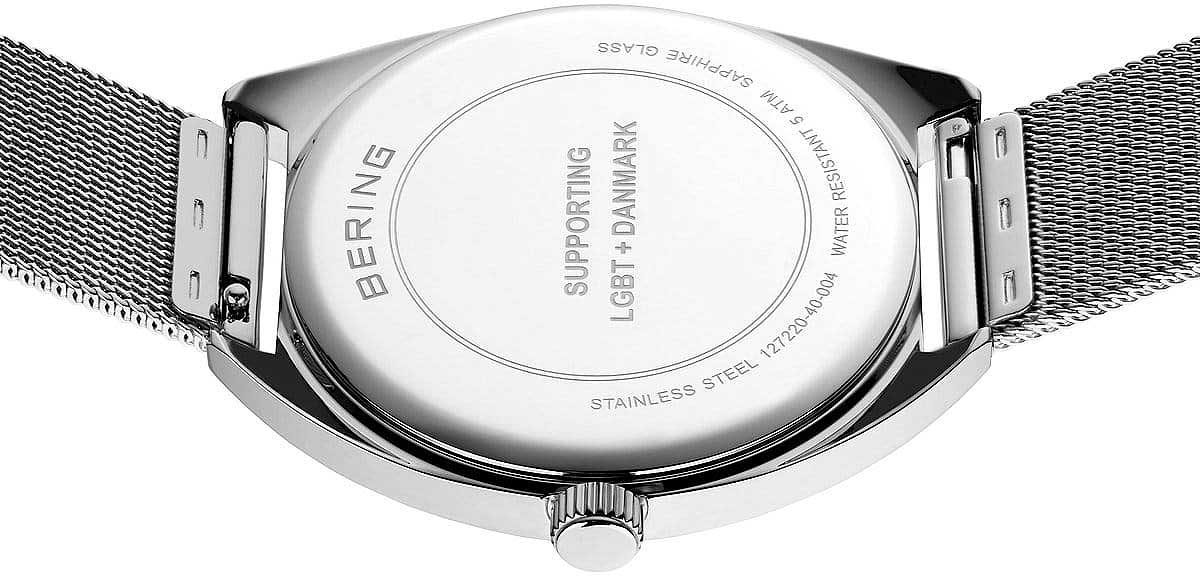 Bering Freedom 127220-40-004 Uhr • Kratzfestes Saphirglas • Feines Milanaise-Armband