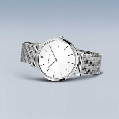 Montre pour femme Bering 14134-008 • Verre saphir • Bracelet milanais