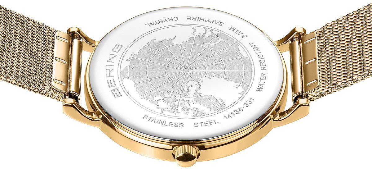 Bering Classic 14134-331 Montre pour Femme • Mouvement à quartz précis • Verre saphir inrayable