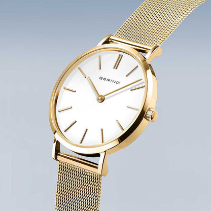 Bering Classic 14134-331 Montre pour Femme • Mouvement à quartz précis • Verre saphir inrayable