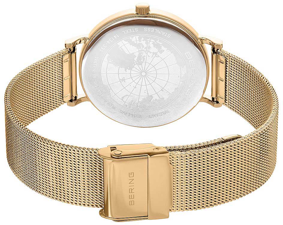 Bering Classic 14134-331 Montre pour Femme • Mouvement à quartz précis • Verre saphir inrayable