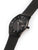 Bering Solar Herrenarmbanduhr: schwarzes Zifferblatt, schwarzes Meshband