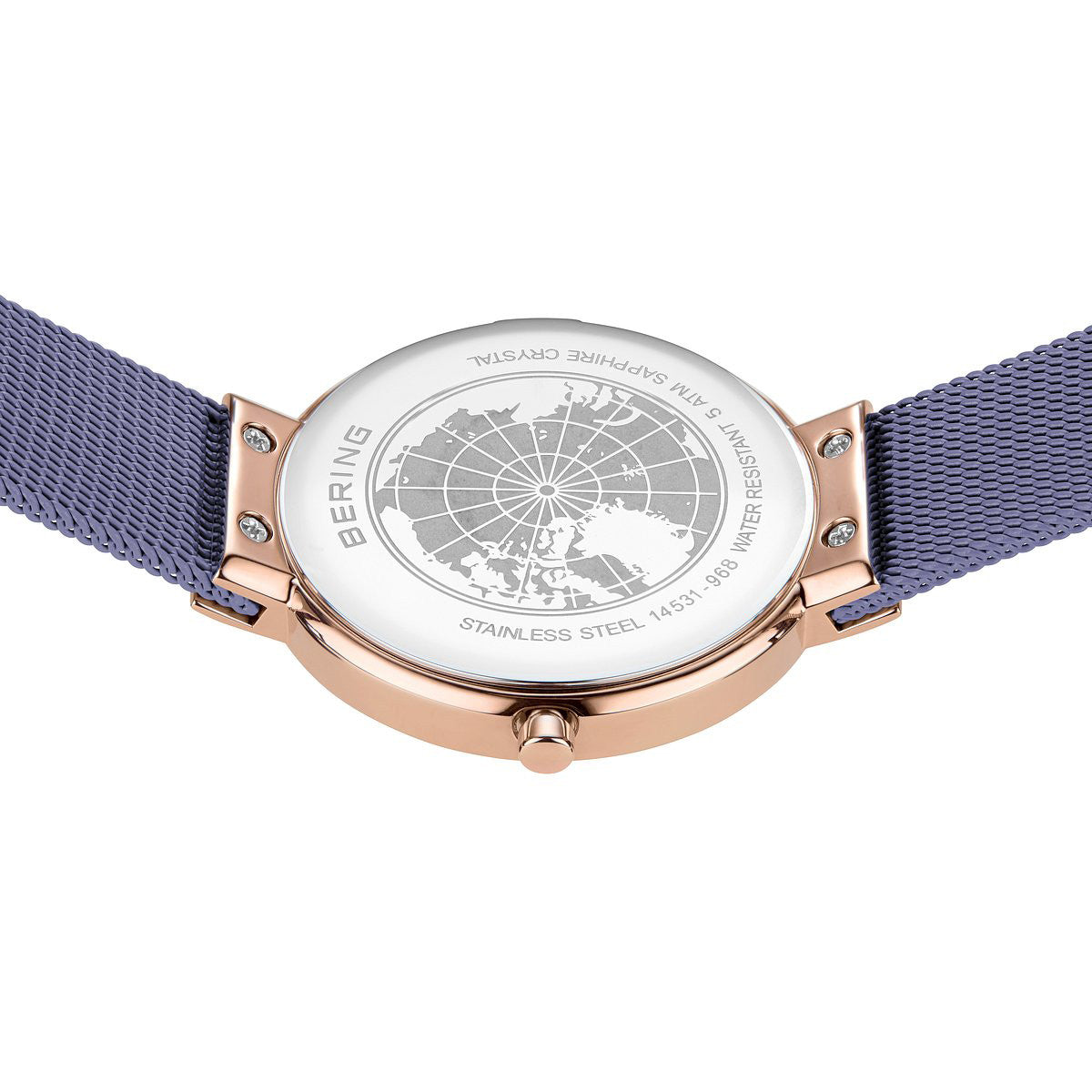 Bering Classic 14531-968 Damenuhr • Kratzfestes Saphirglas • Feines Milanaise-Armband