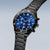 Bering Classic 15043-727 Herrenuhr • Kratzfestes Saphirglas • Blaues Sunray-Zifferblatt