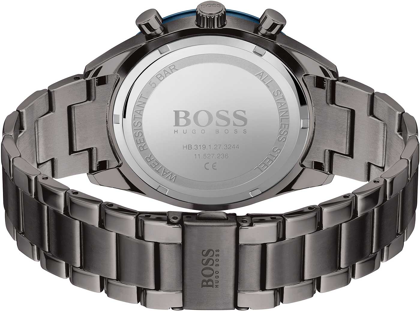 BOSS Santiago 1513863 Men's Watch • Chronograph • Blue/Grey