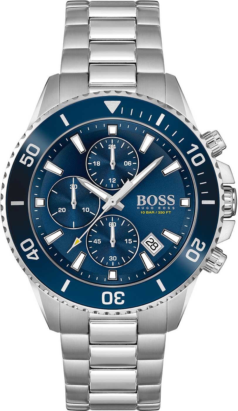 BOSS Admiral 1513907 Men's Watch • Chronograph • Stainless Steel