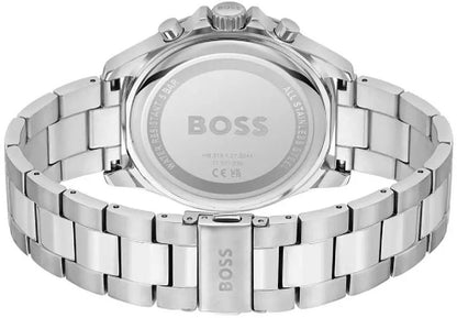 BOSS Troper 1514069 Herren Uhr • Präziser Chronograph • Edles Edelstahl-Design
