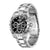 Zegarek męski BOSS Chronograph z czarną tarczą, tachymetrem i bransoletą ze stali szlachetnej