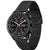 Herren-Chronograph BOSS mit Tachymeter, schwarzes Zifferblatt, Lünette, Mesharmband