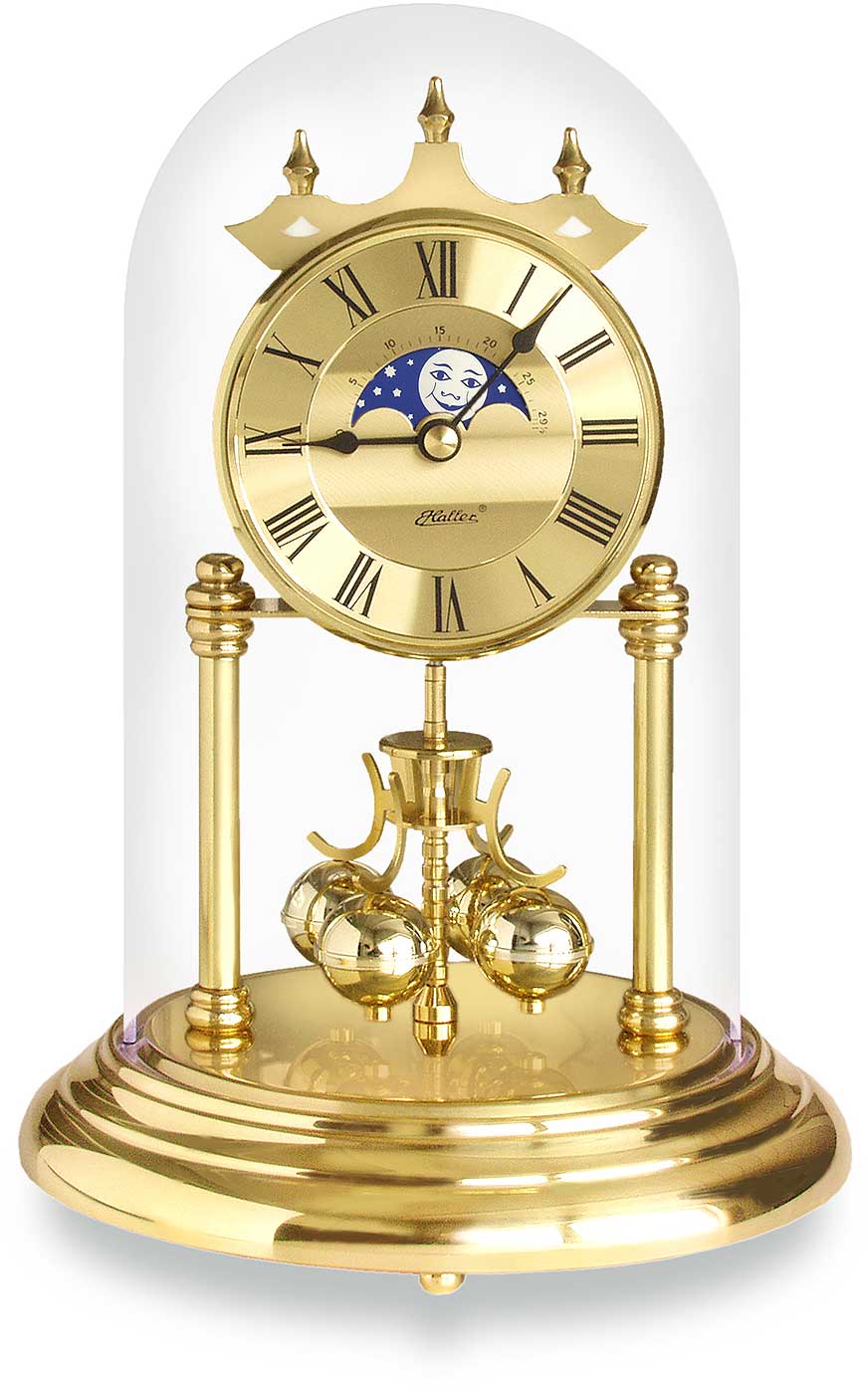 Haller Table Clock 23x16 cm Plastic • Classic • With Moon Phase