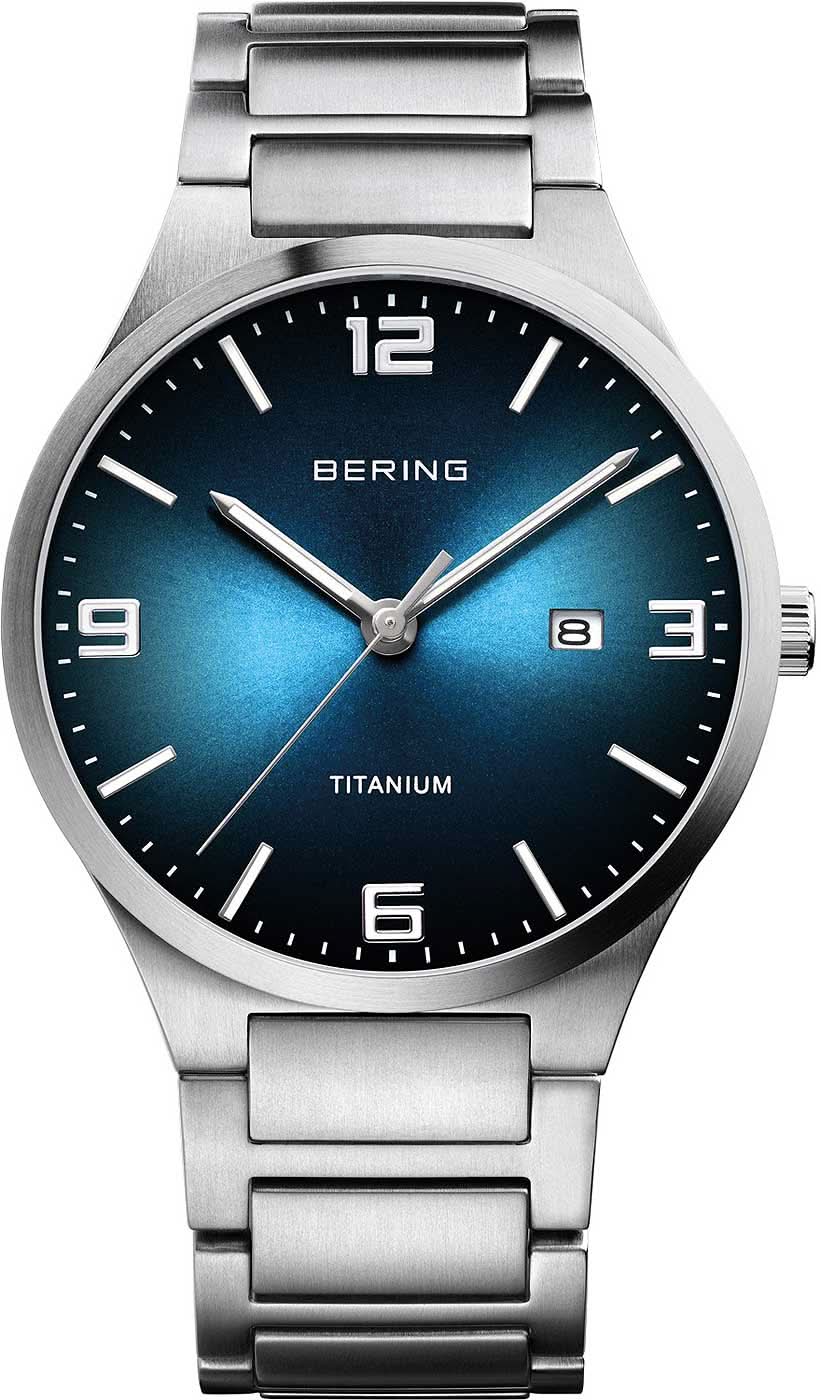 Montre Homme Bering Titanium 15240-777 • Verre Saphir • Bracelet en Titane