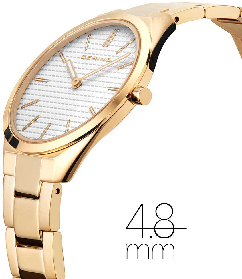 Bering Ultra Slim 17231-734 Damenuhr • Saphirglas • Gold