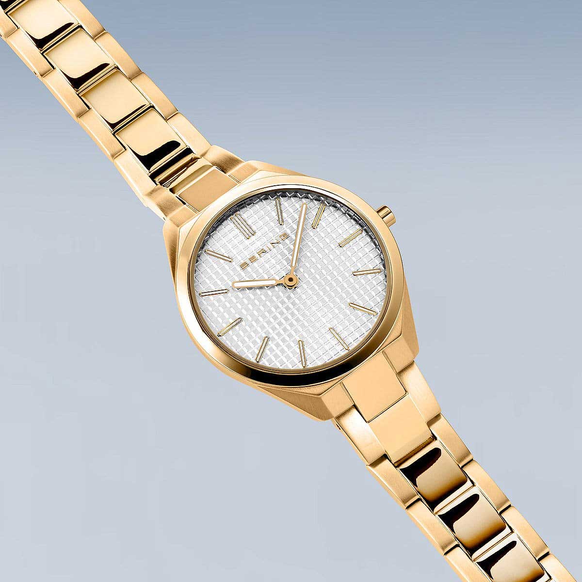Bering Ultra Slim 17231-734 Damenuhr • Saphirglas • Gold