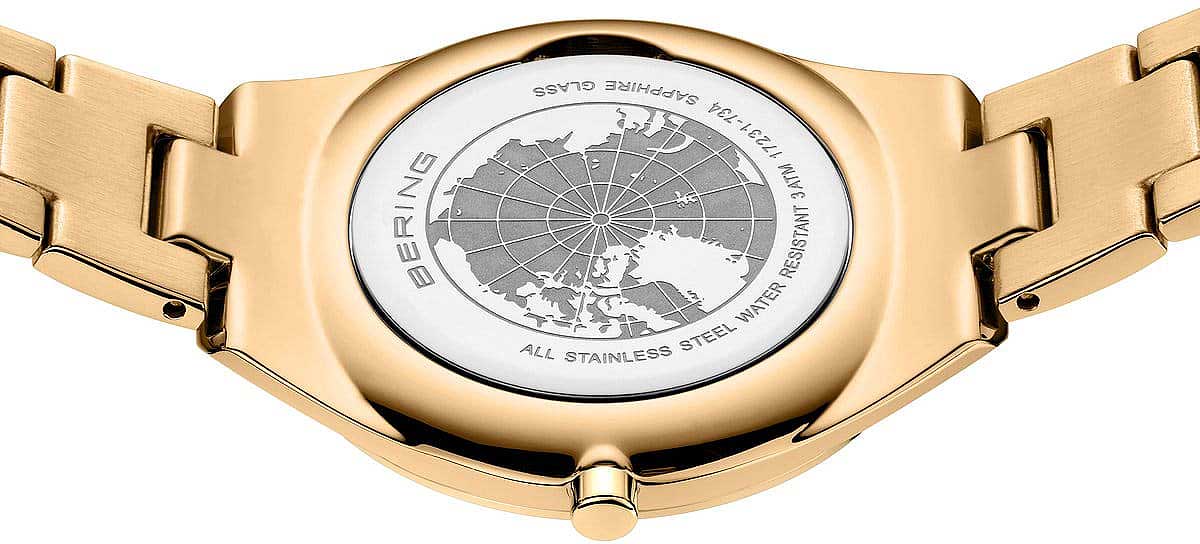 Bering Ultra Slim 17231-734 Damenuhr • Saphirglas • Gold