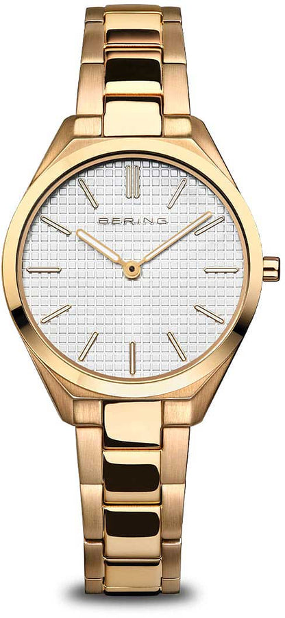 Bering Ultra Slim 17231-734 Damenuhr • Saphirglas • Gold