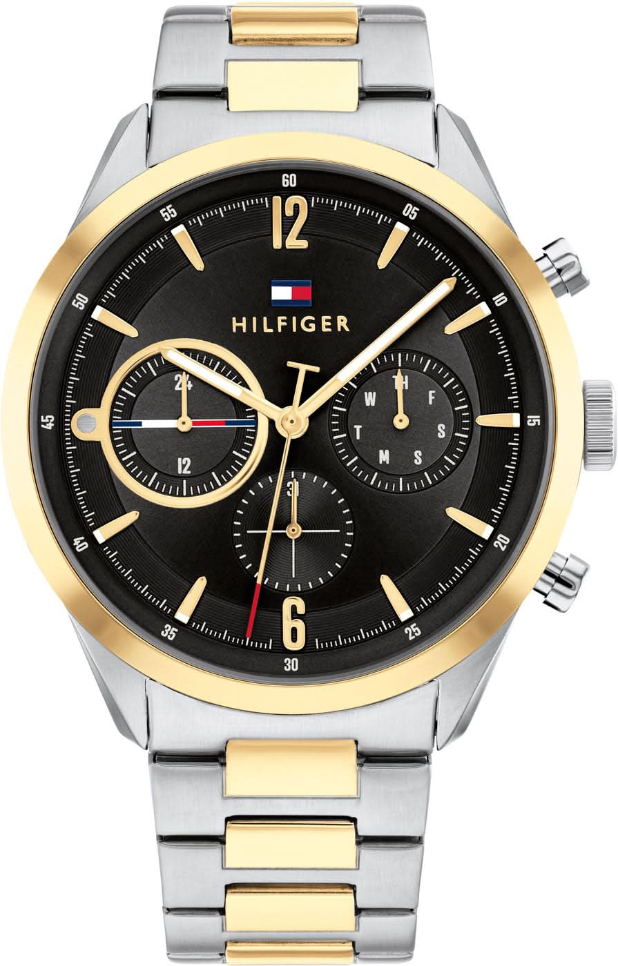 Tommy Hilfiger Matthew 1791944 Men's Watch • Quartz Movement • Two-Tone Stainless Steel Design