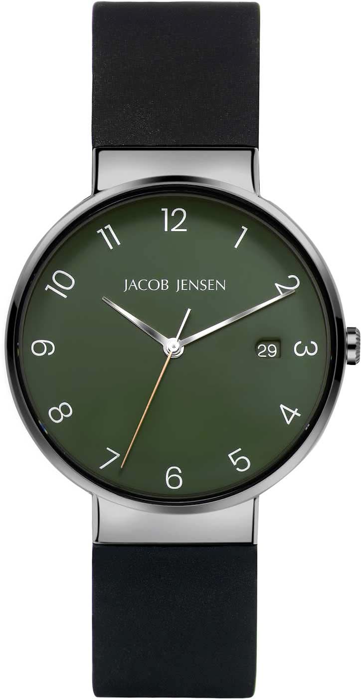 Jacob Jensen Timeless Nordic 184 Herrenuhr • Ikonisches dänisches Design • Nahtlose Gehäuse-Integration