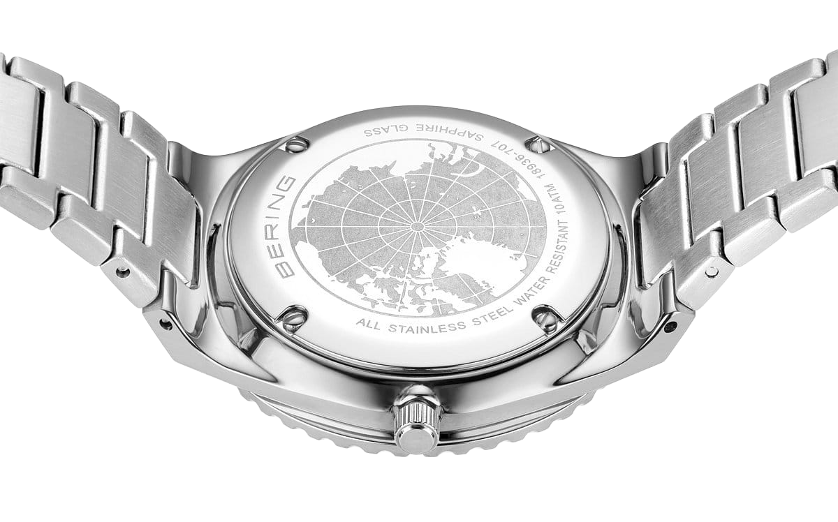 Bering Classic 18936-707 Damenuhr • Kratzfestes Saphirglas • Elegantes Gliederarmband