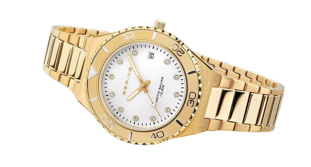 Bering Classic 18936-734 Damenuhr • Kratzfestes Saphirglas • Feines Milanaise-Armband