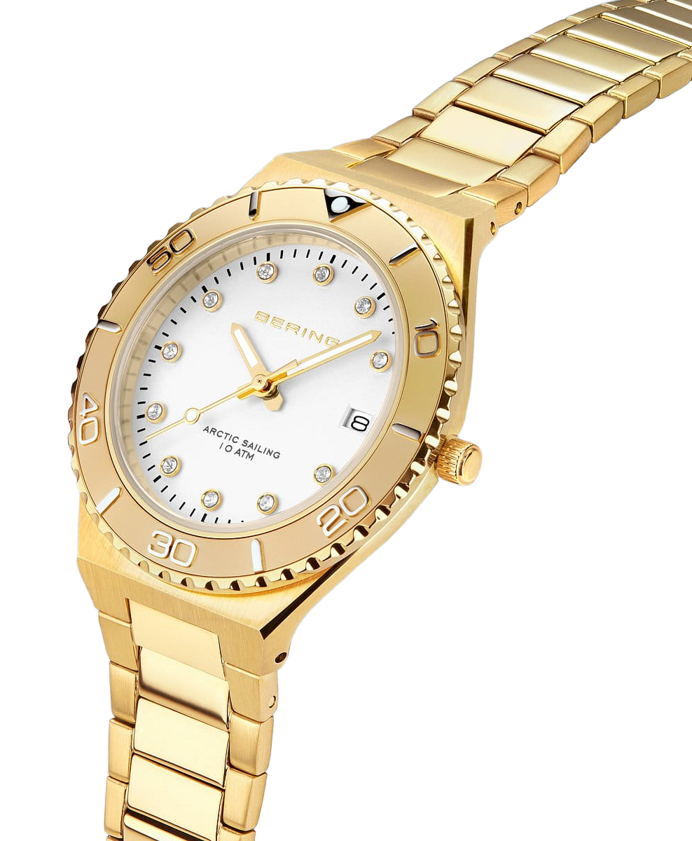 Bering Classic 18936-734 Damenuhr • Kratzfestes Saphirglas • Feines Milanaise-Armband