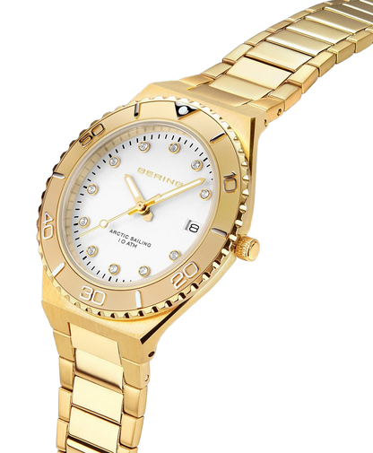 Bering Classic 18936-734 Damenuhr • Kratzfestes Saphirglas • Feines Milanaise-Armband
