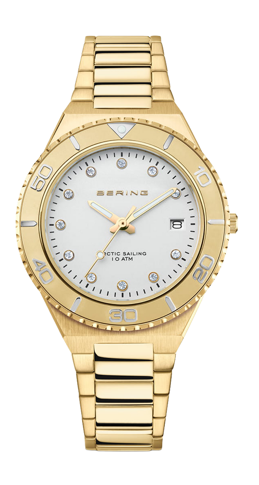Bering Classic 18936-734 Damenuhr • Kratzfestes Saphirglas • Feines Milanaise-Armband