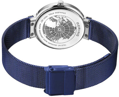 Montre Bering Classic Aurora 19031-307 pour femme • Verre saphir • Bracelet milanais