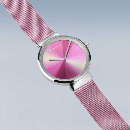 Montre pour femme Bering Classic Aurora 19031-999 • Verre saphir • Bracelet milanais