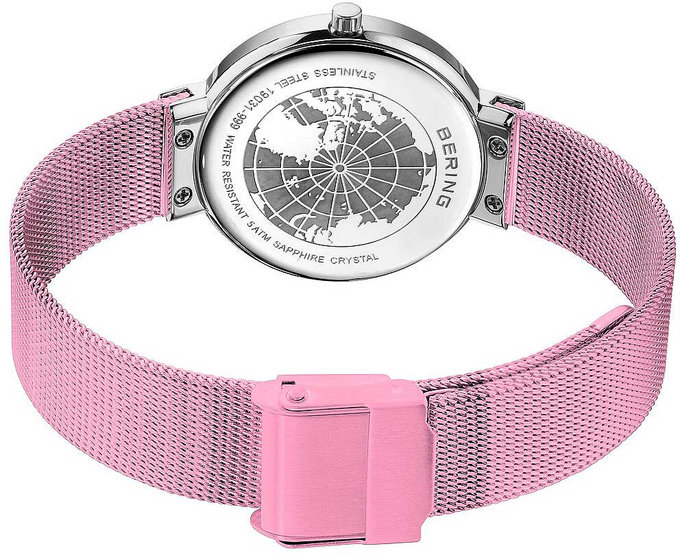 Montre pour femme Bering Classic Aurora 19031-999 • Verre saphir • Bracelet milanais