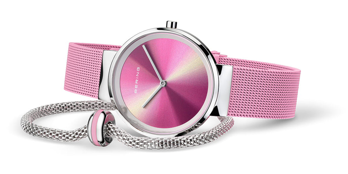 Bering Classic 19031-999-GWP Damenuhr • Saphirglas • Milanaise