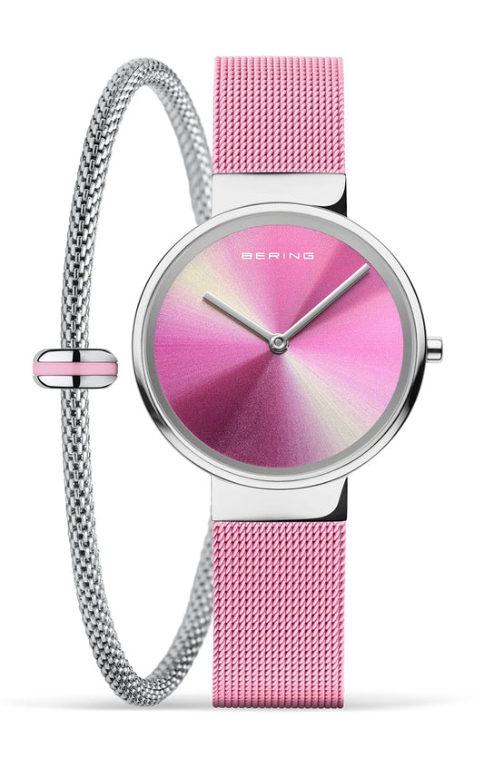 Bering Classic 19031-999-GWP Damenuhr • Saphirglas • Milanaise