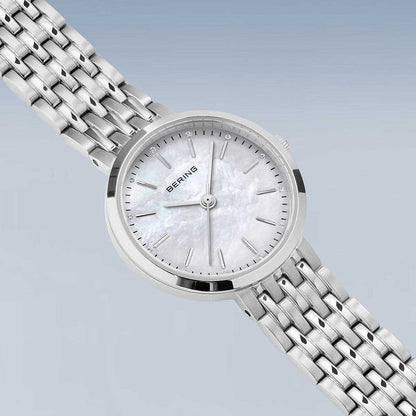 Bering Classic 19126-700 Ladies' Watch • Scratch-resistant sapphire crystal • Mother-of-pearl dial