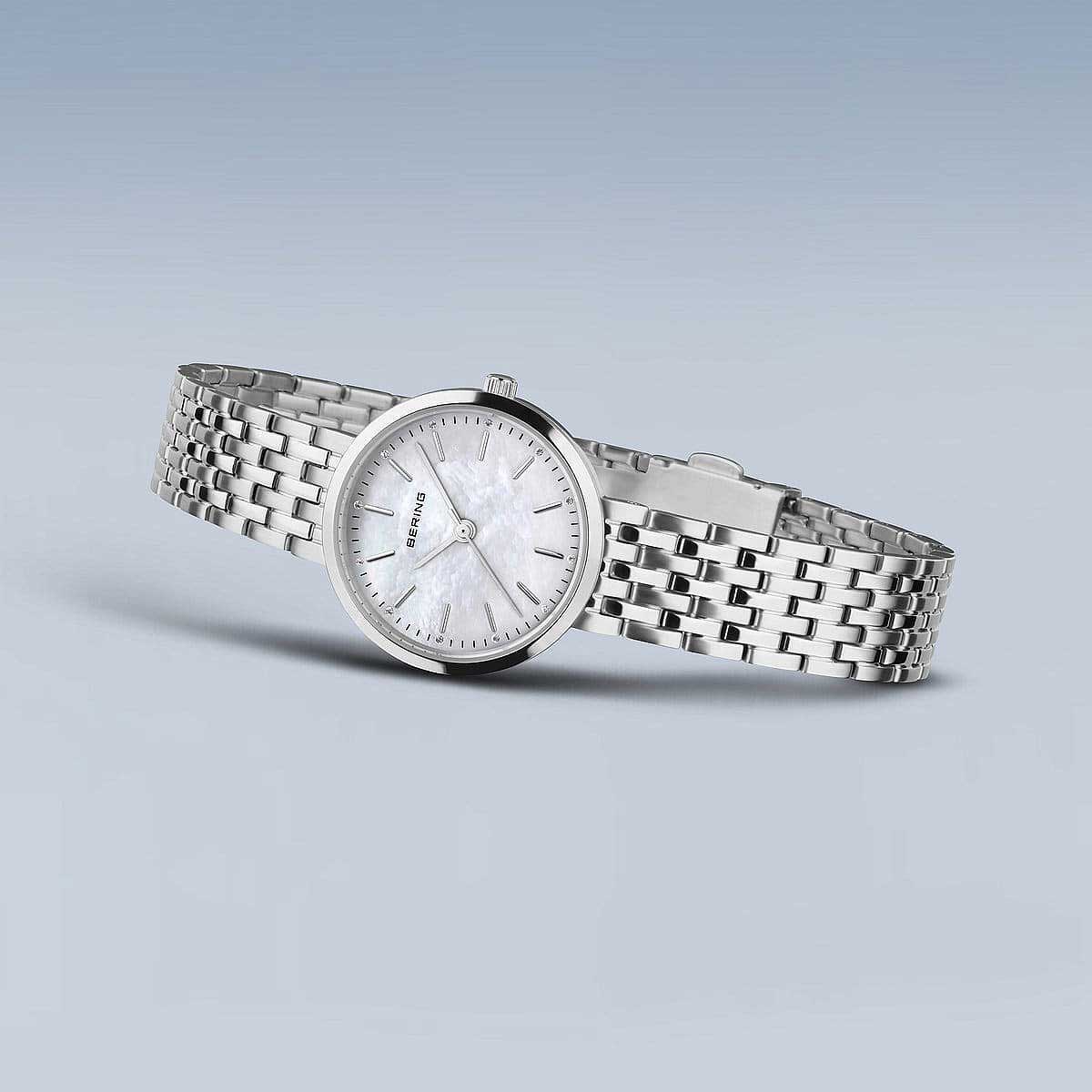 Bering Classic 19126-700 Ladies' Watch • Scratch-resistant sapphire crystal • Mother-of-pearl dial