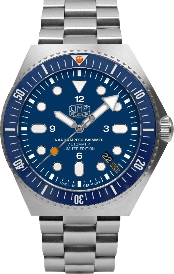 UMF Ruhla NVA Kampfschwimmer 1928M-3 Herrenuhr • Made in Germany • Saphirglas