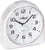 Atlanta Compact Analog Quartz Alarm Clock 8x8 cm Plastic • Precise Quartz Movement • Touch Light & Snooze