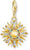 Charm Anhänger Bunte 3D Sonne - 750 Gelbgold Vergoldung