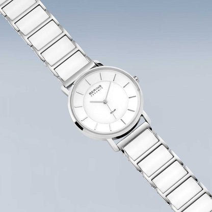 Bering Solar 19535-754 Damenuhr • Kratzfestes Saphirglas • High-Tech Keramik