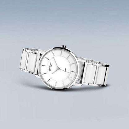 Bering Solar 19535-754 Damenuhr • Kratzfestes Saphirglas • High-Tech Keramik
