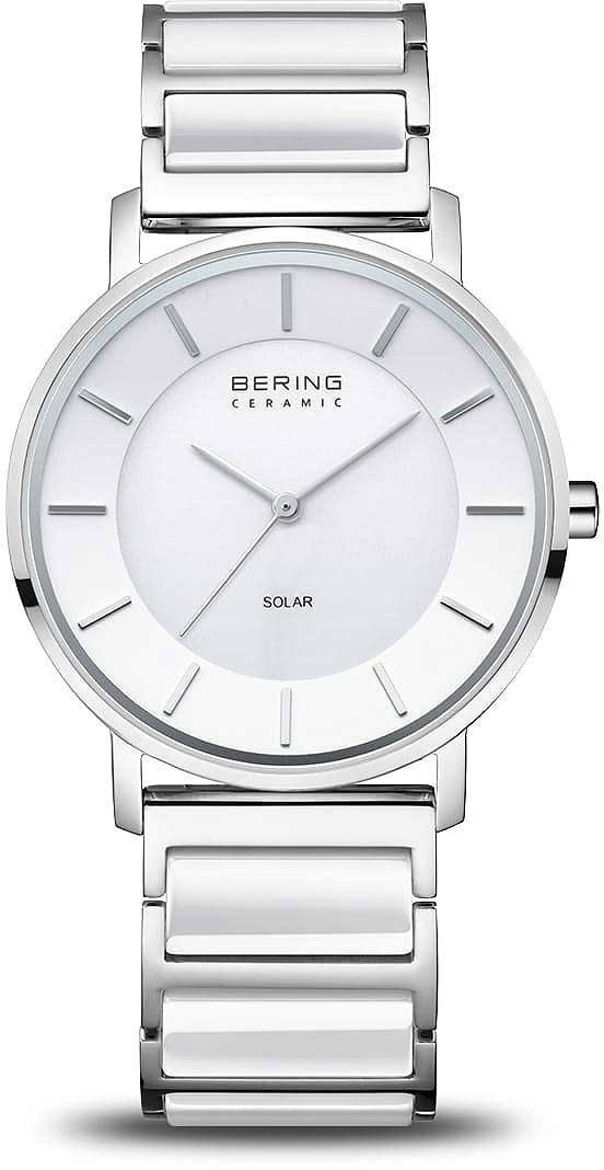 Bering Solar 19535-754 Damenuhr • Kratzfestes Saphirglas • High-Tech Keramik