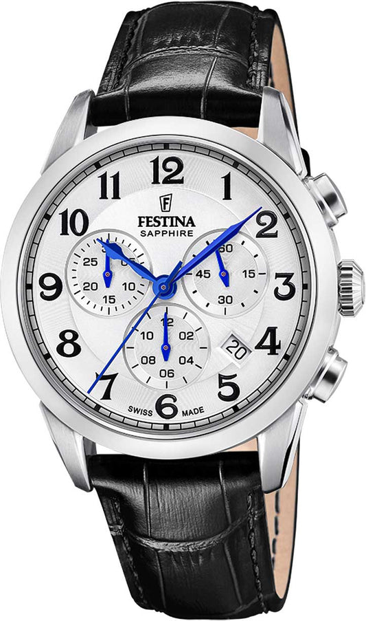 Festina Swiss Made F20041/1 Herrenuhr • Automatikwerk • Saphirglas