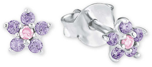 Princess Lillifee 2021109 Flower Stud Earrings with Stones
