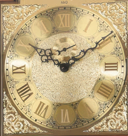 Horloge comtoise AMS 195x50x25 cm bois • Mouvement mécanique à chaînes de 8 jours • Mélodie Westminster