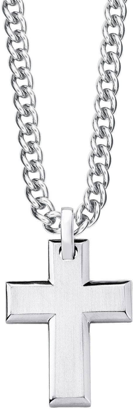 Venetian Chain Necklace with Cross Pendant - s.Oliver Jewelry Model: 2026009