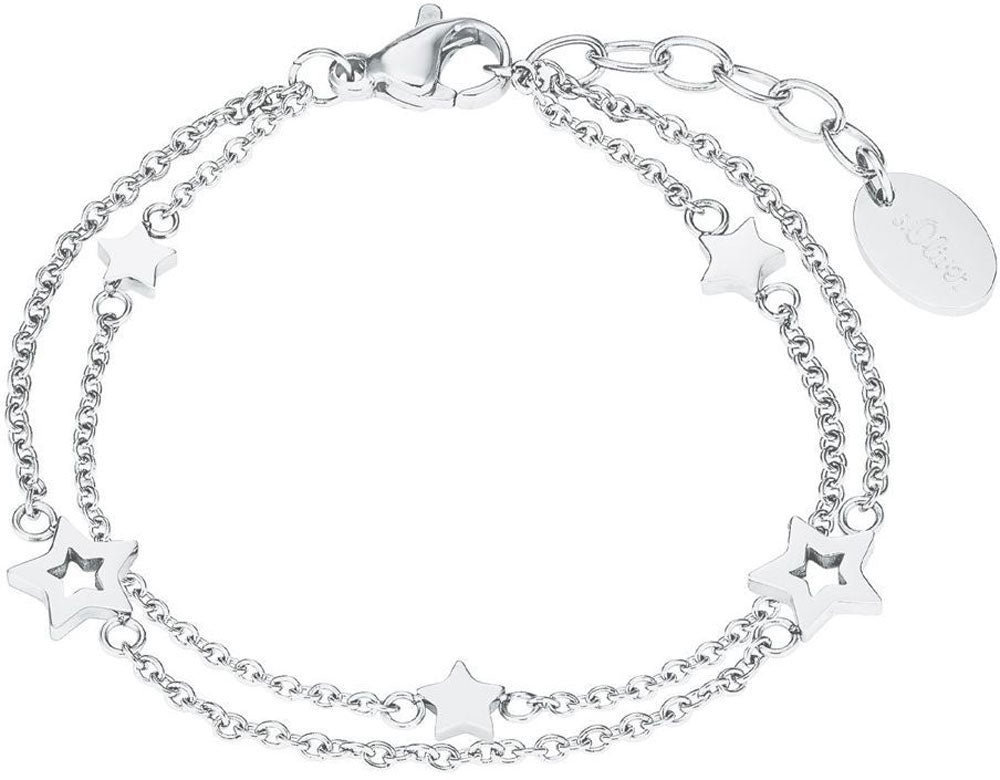 Doppelreihiges Kinderarmband mit Sternen Anhaenger sOliver 2027453