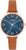 Montre femme boîtier en acier inoxydable bracelet en cuir - s.Oliver modèle : 2033482