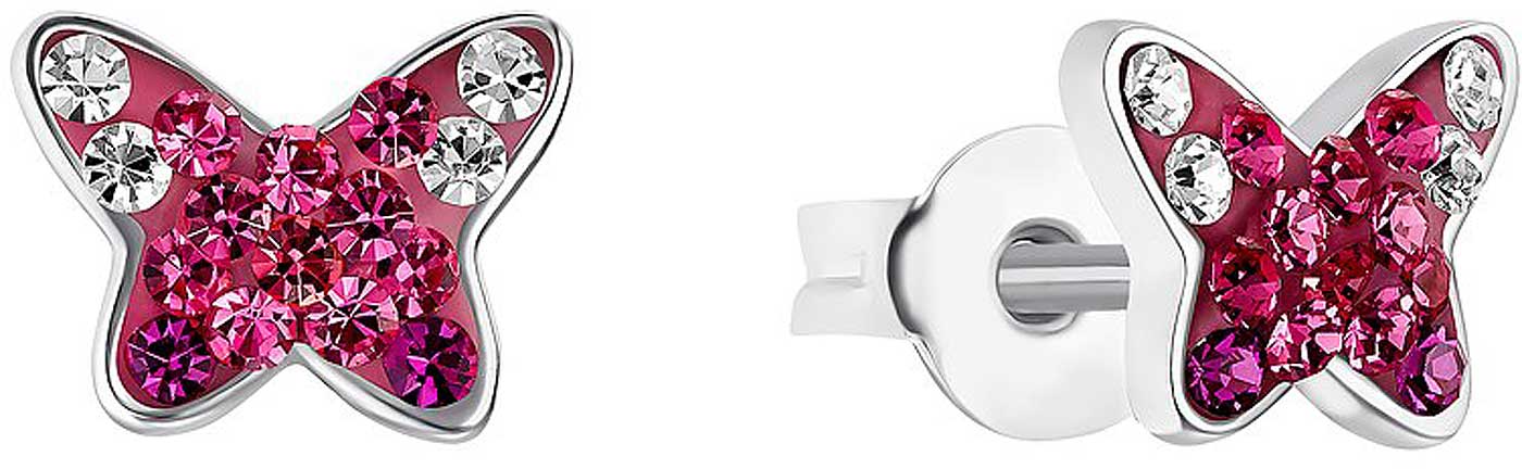 Princess Lillifee 2034006 Butterfly Stud Earrings with Little Stones