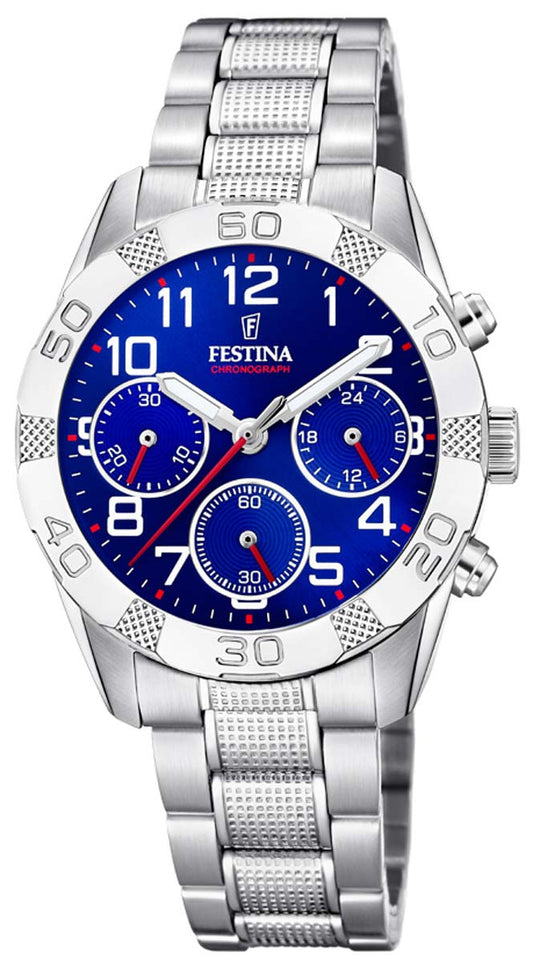 Festina Junior Collection F20345/2 Watch • Precise Quartz Movement • Stainless Steel