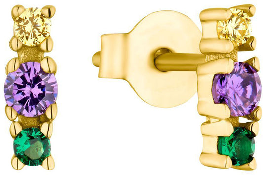 Stud earrings with colorful stones - s.Oliver Jewelry Model: 2035502