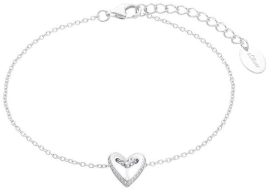 Bracelet with Heart Pendant - s.Oliver Jewelry Model: 2035758