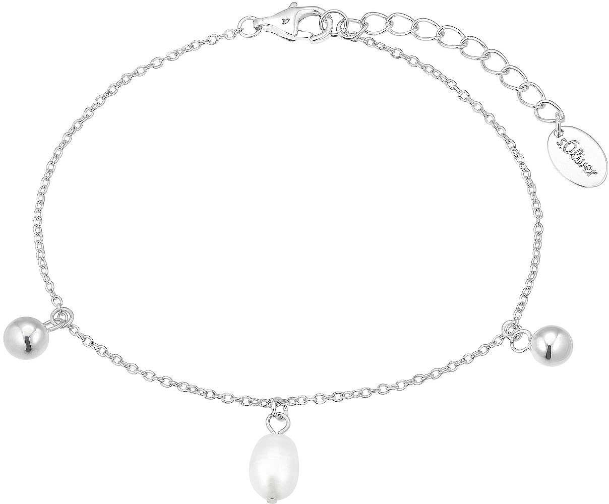 Bracelet with pearls & ball pendant, s.Oliver, Model 2037816